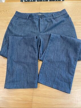 Lee Straight Leg Mid Rise 18 Blue Dressy Jeans